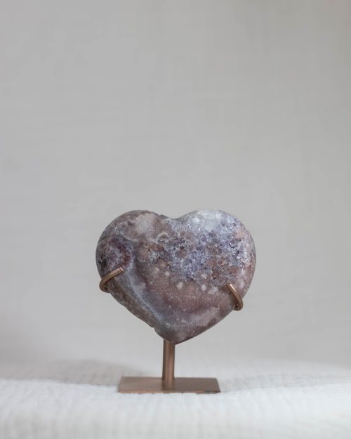 Roze amethist hart | 275 gr