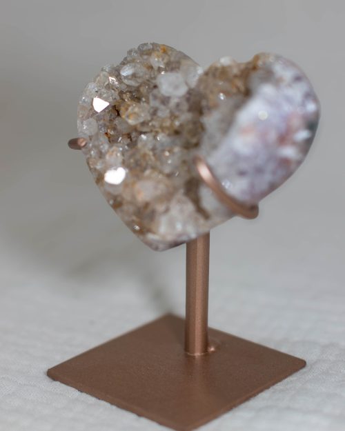 Roze amethist hart | 93 gr