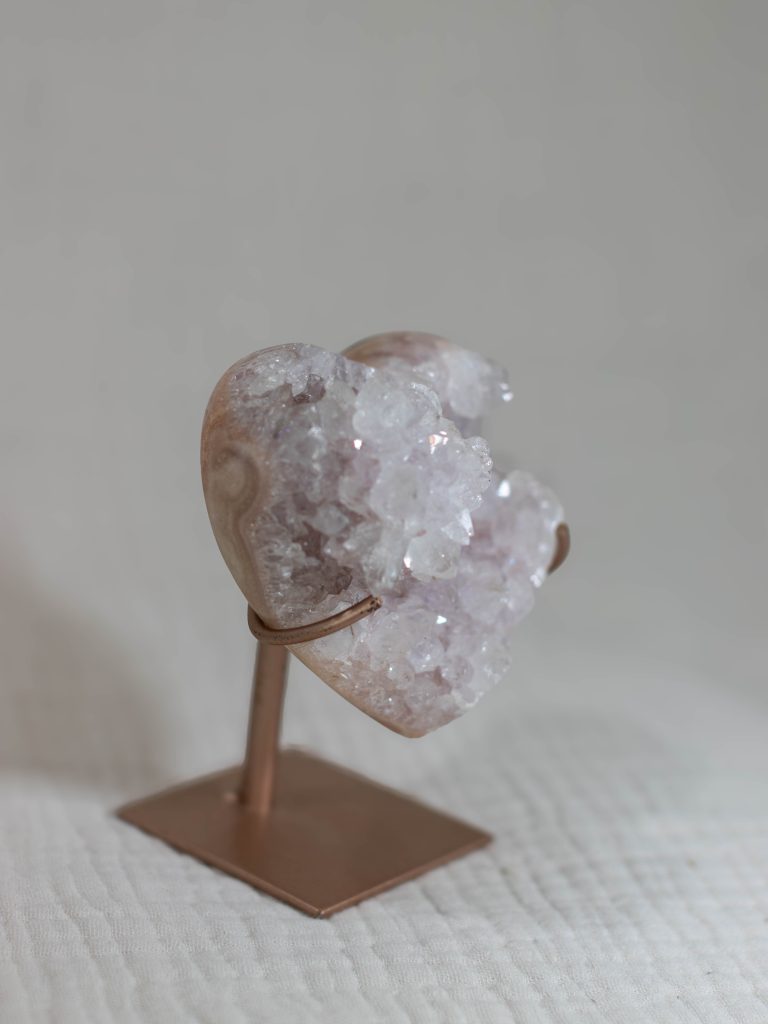 roze amethist hart