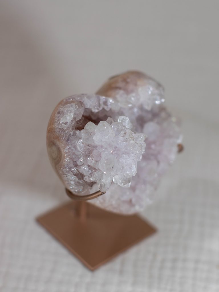 roze amethist hart
