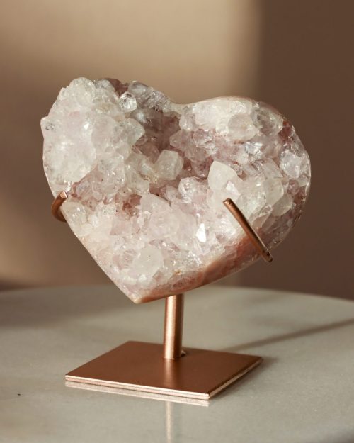 roze amethist hart
