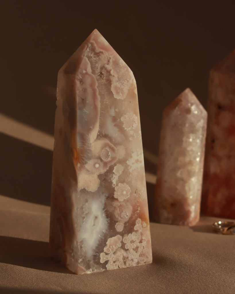 flower agate tower pink