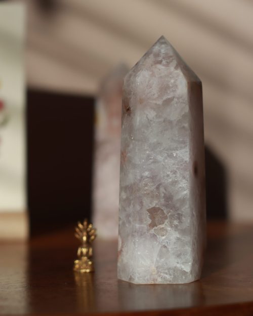 flower agate tower crystal