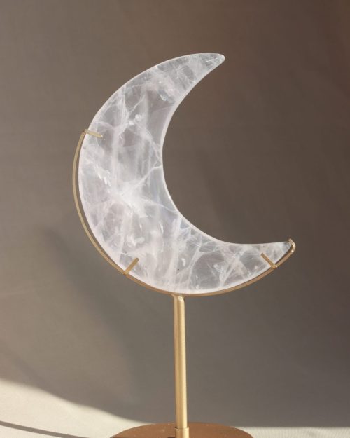 Rozen kwarts maan edelsteen