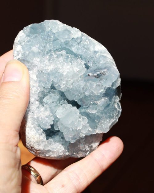 edelstenen op kleur blauw