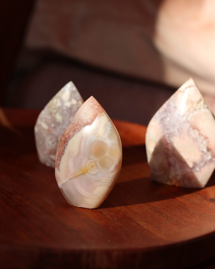 roze amethist vrije vorm