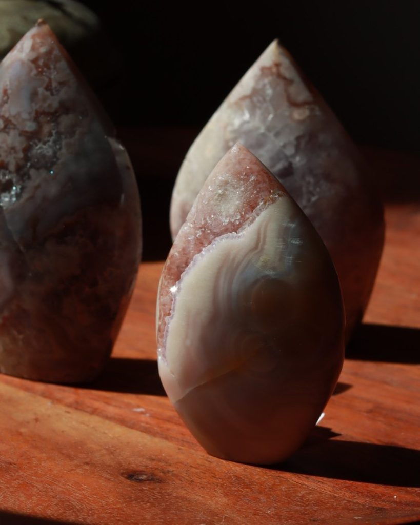 roze amethist vrije vorm