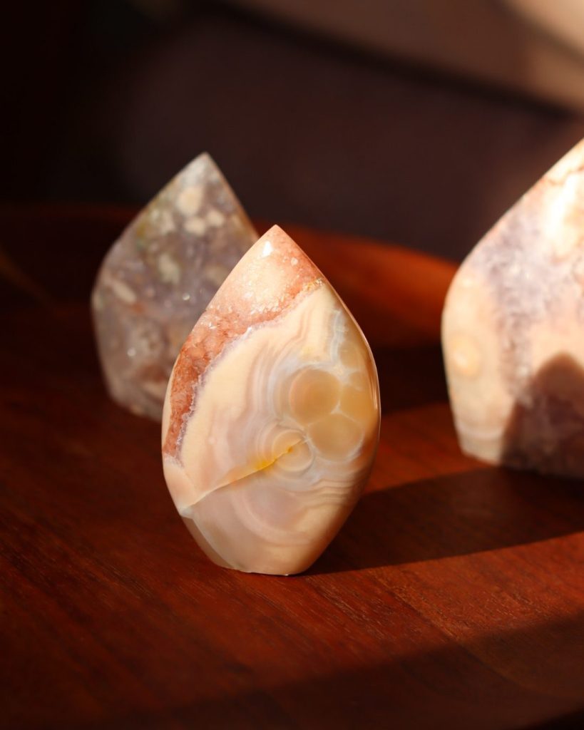 roze amethist vrije vorm