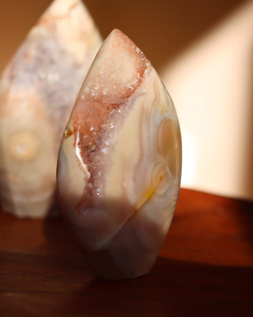 roze amethist vrije vorm