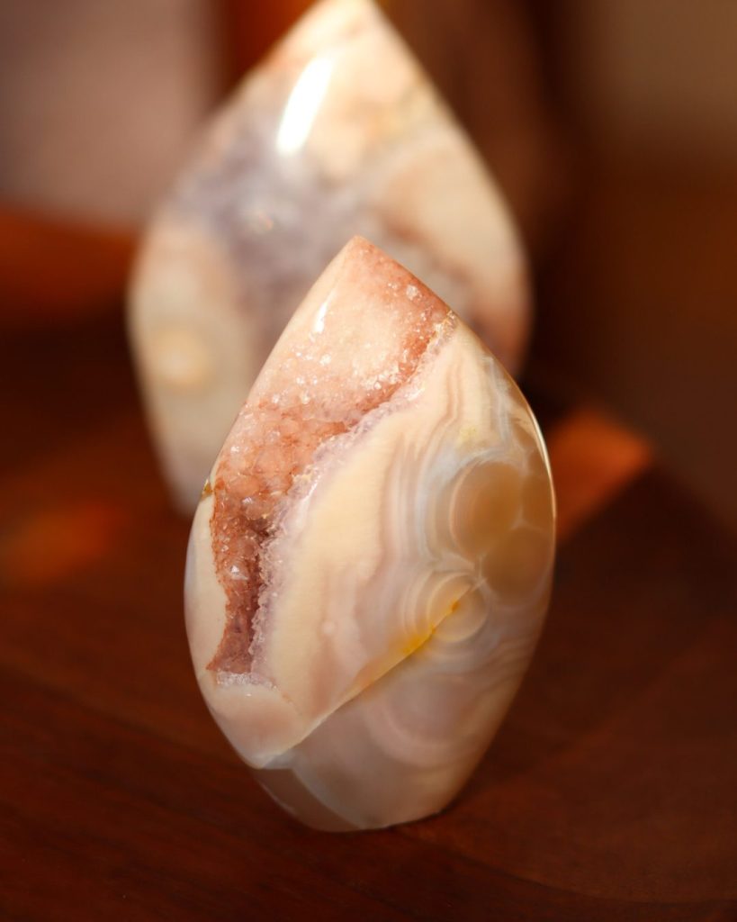 roze amethist vrije vorm