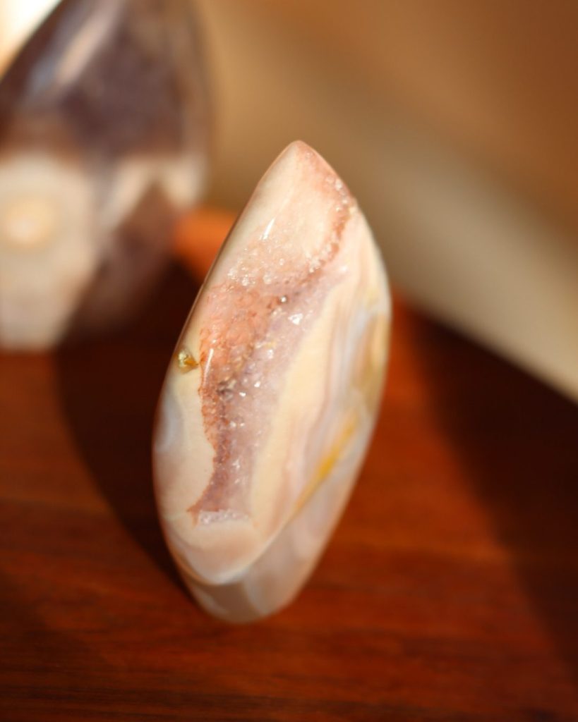 roze amethist vrije vorm