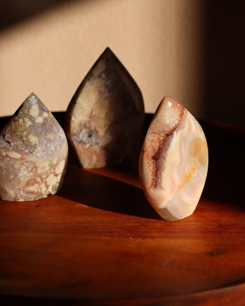 roze amethist vrije vorm