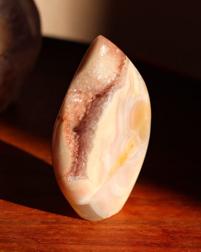 roze amethist vrije vorm