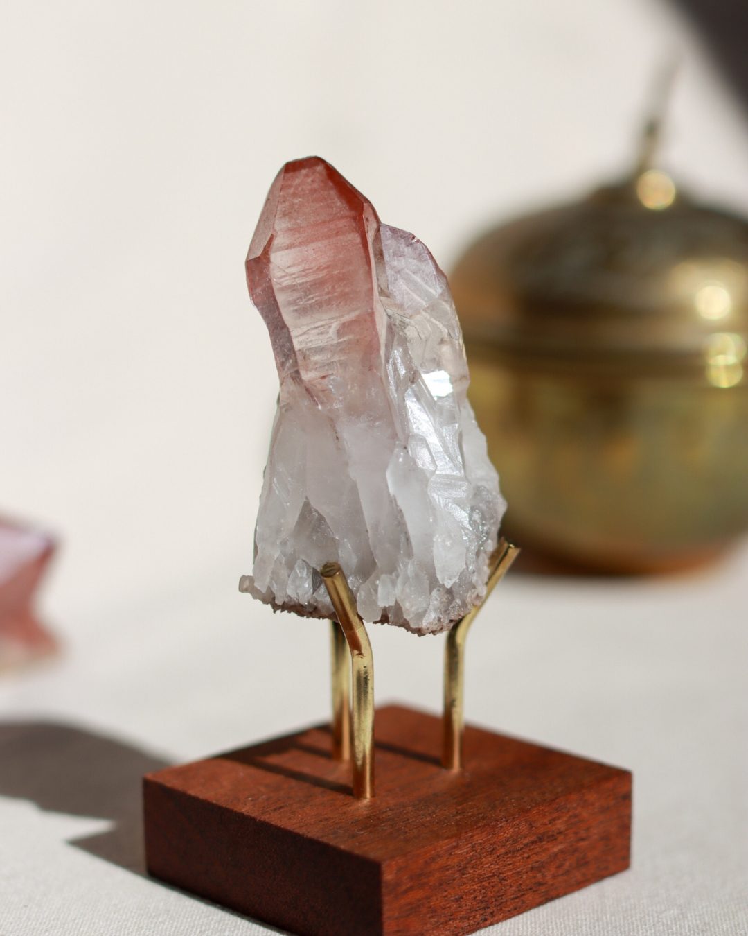 rode lemurische kwarts punt