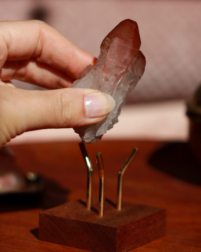 rode lemurische kwarts punt