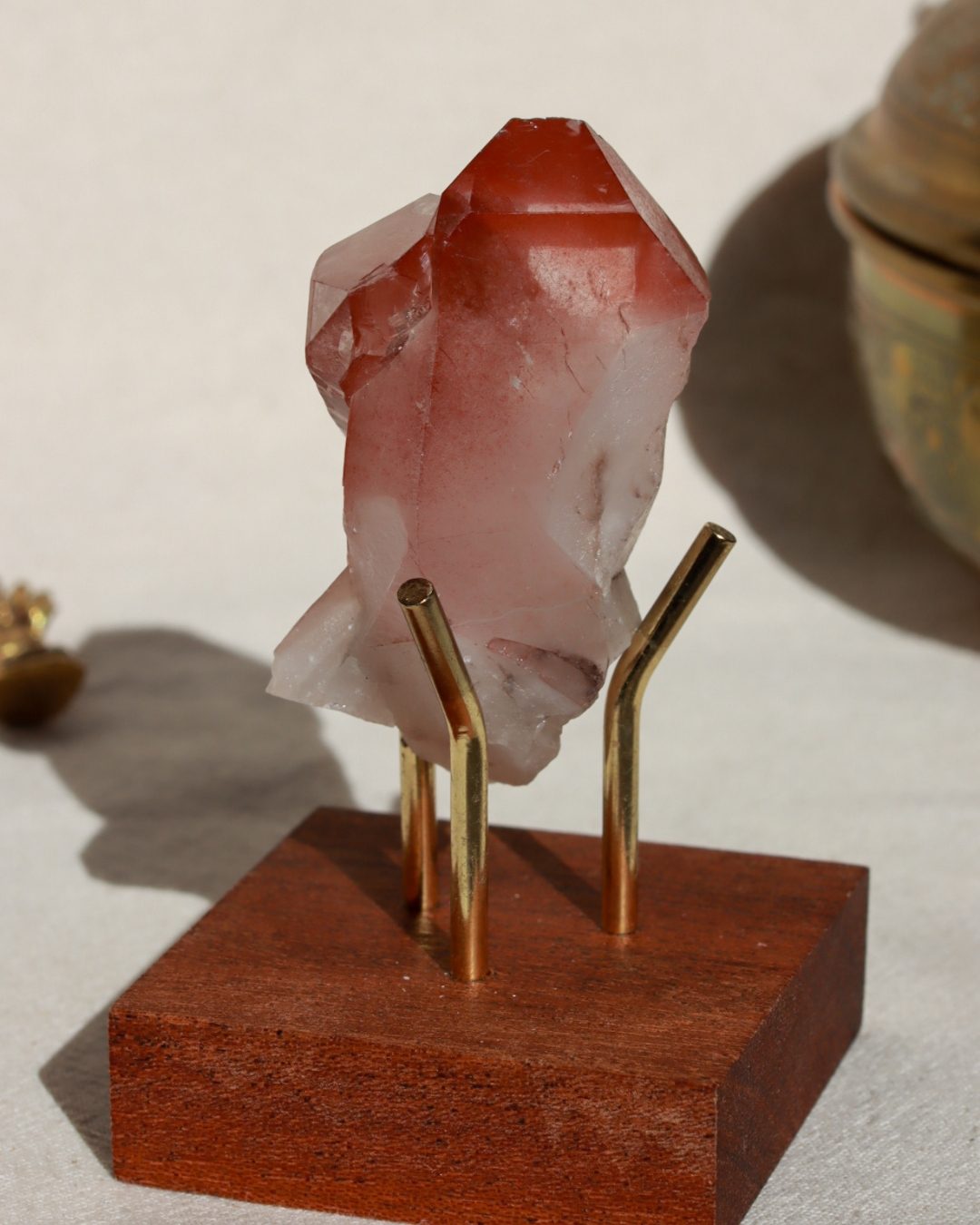 rode lemurische kwarts punt