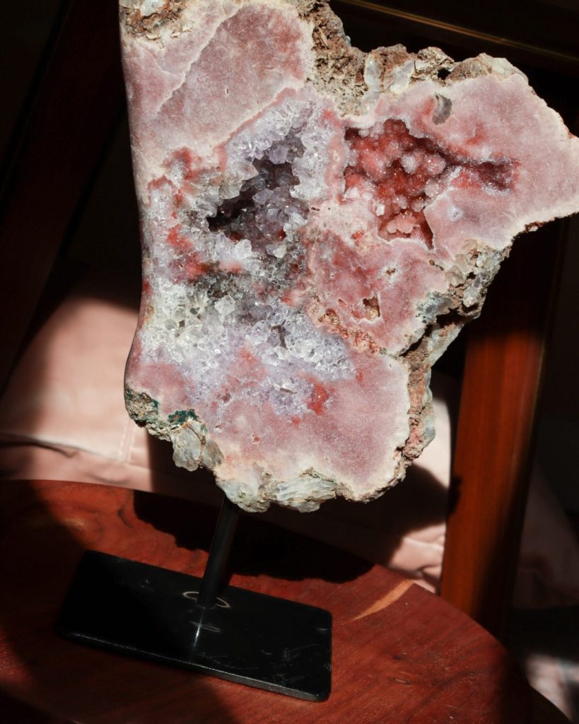 roze amethist slab