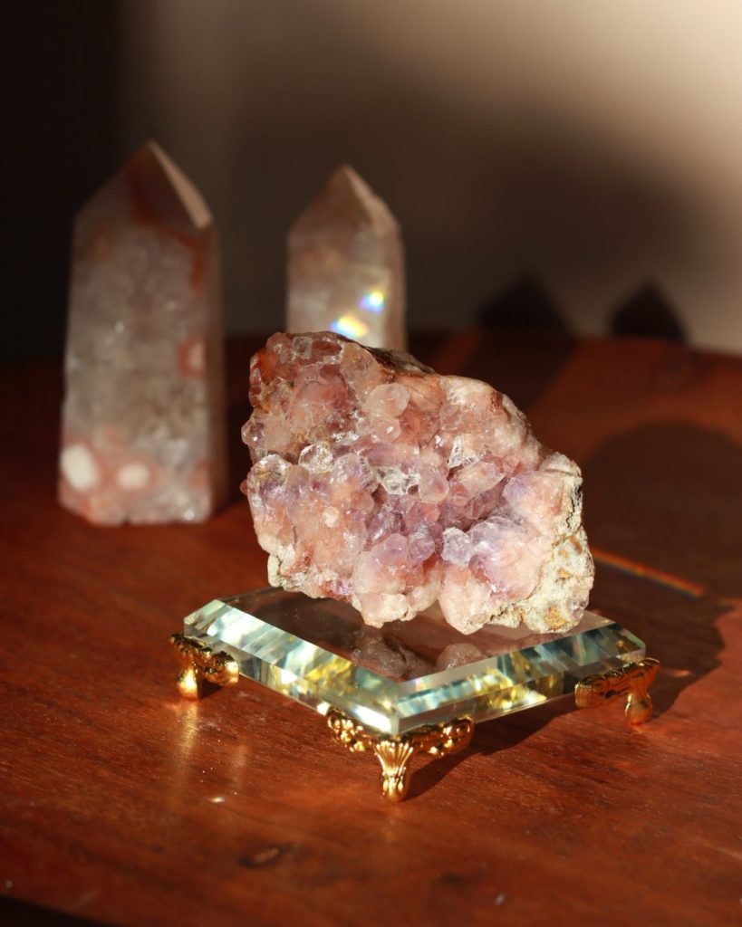 roze amethist cluster