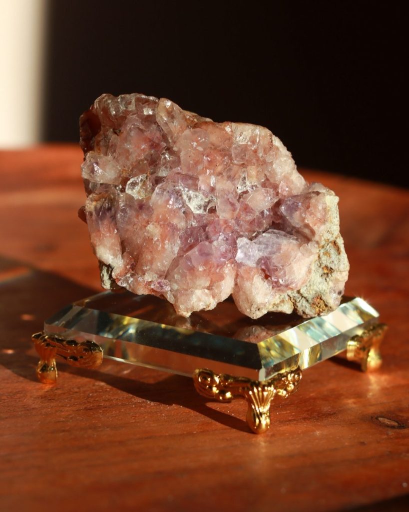 roze amethist cluster