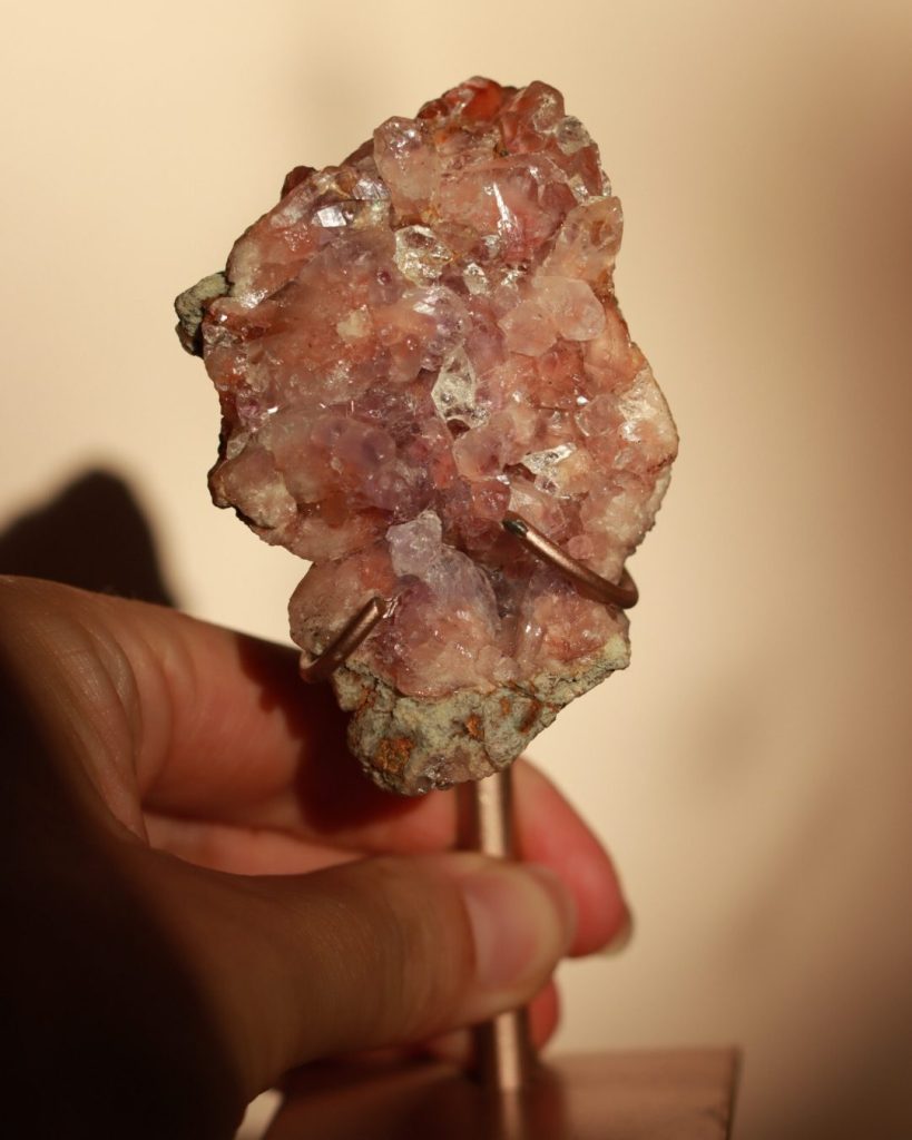 roze amethist cluster