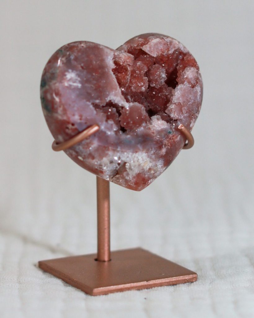 roze amethist hart