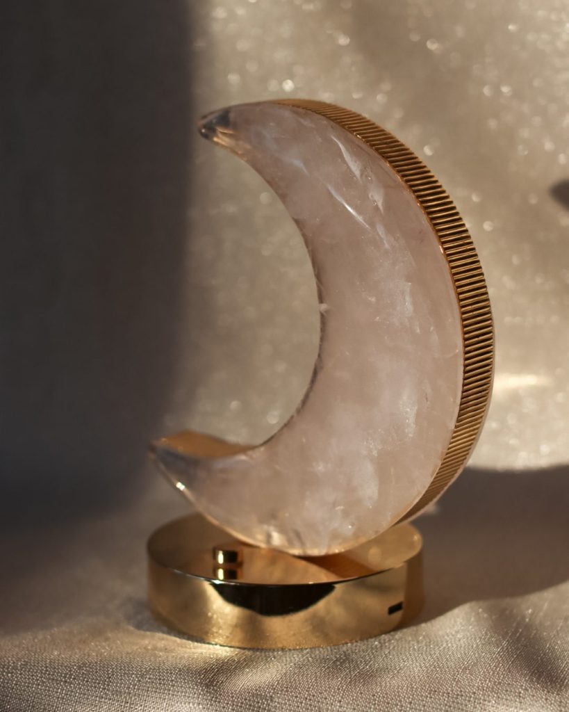 rozenkwarts lamp maan
