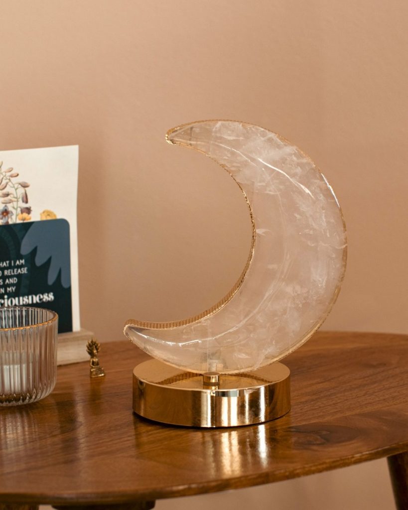 rozenkwarts lamp maan