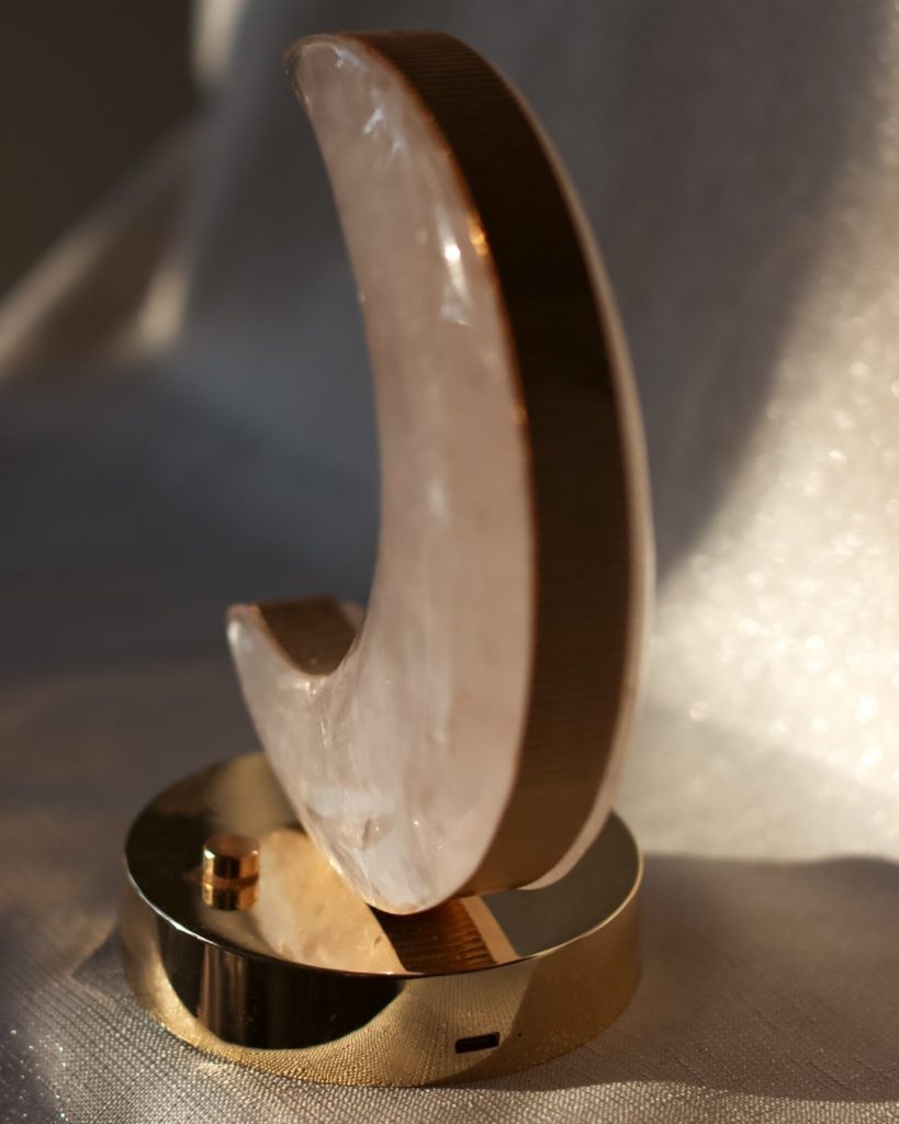 rozenkwarts lamp maan