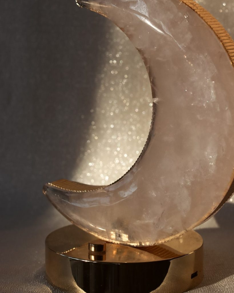 rozenkwarts lamp maan