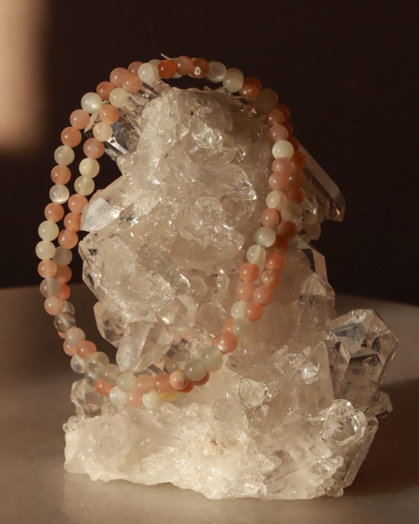 sunstone moonstone bracelet