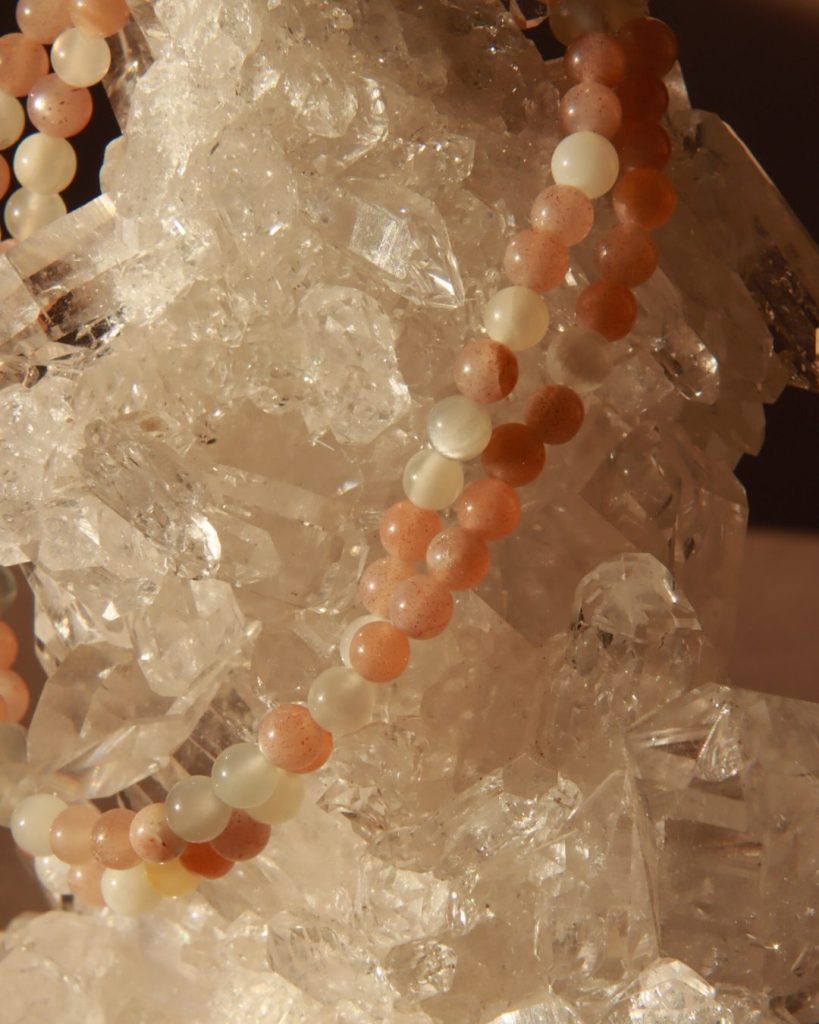 sunstone moonstone bracelet