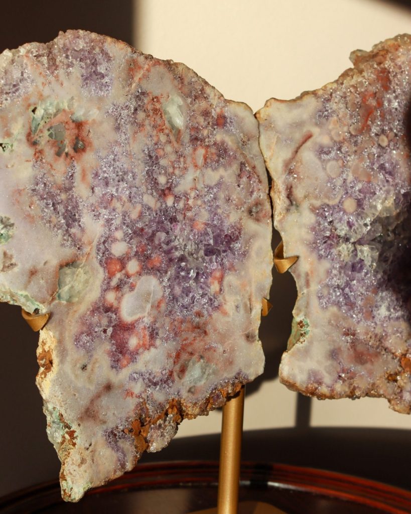 roze amethist vlinder vleugels