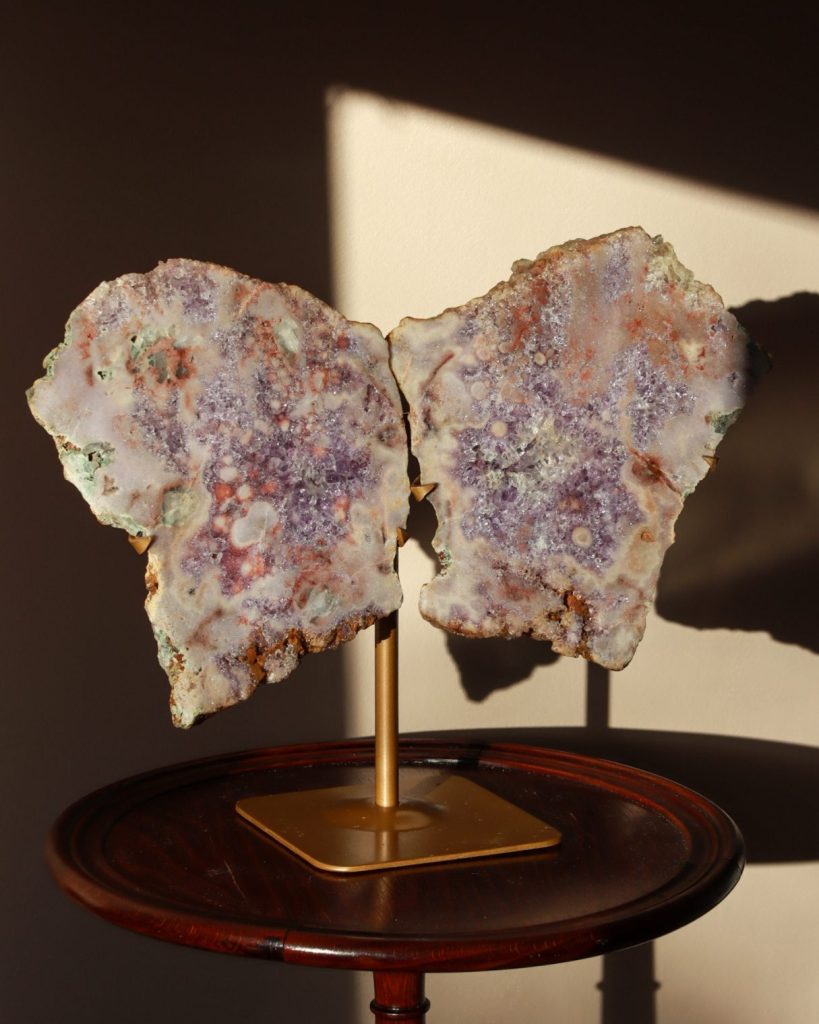 roze amethist vlinder vleugels