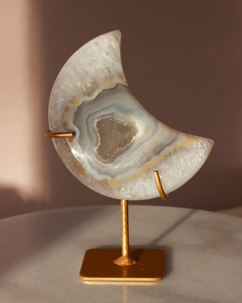 druzy agate moon