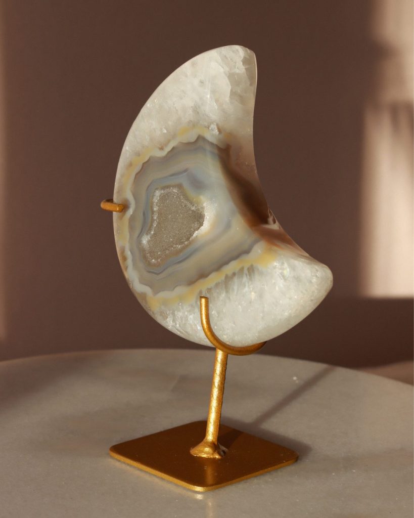 druzy agate moon