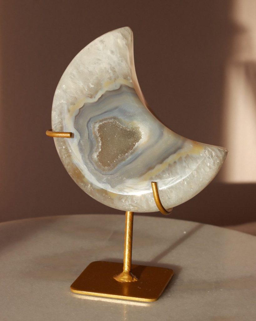 druzy agate moon