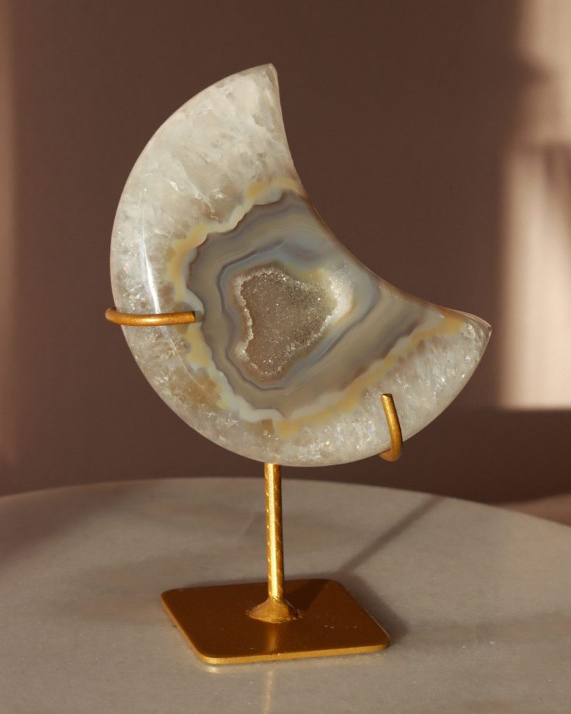 druzy agate moon
