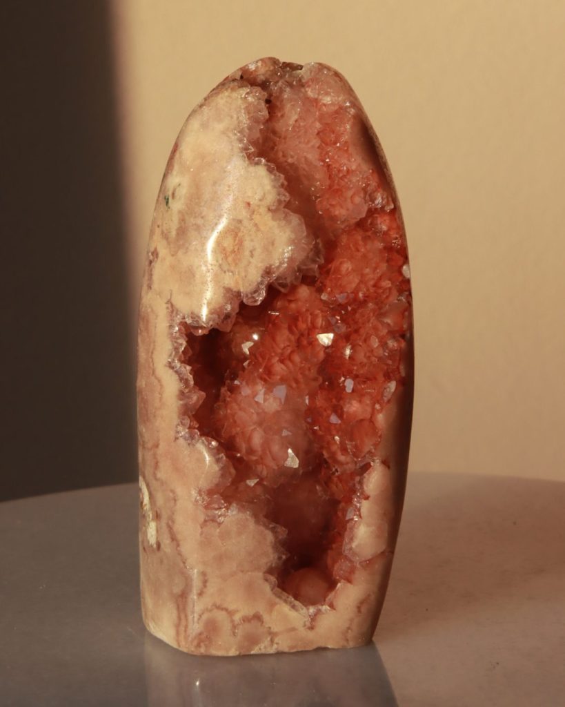 roze amethist geode