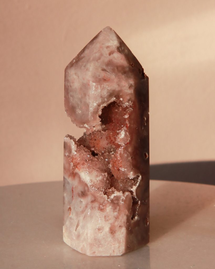 roze amethist toren edelsteen