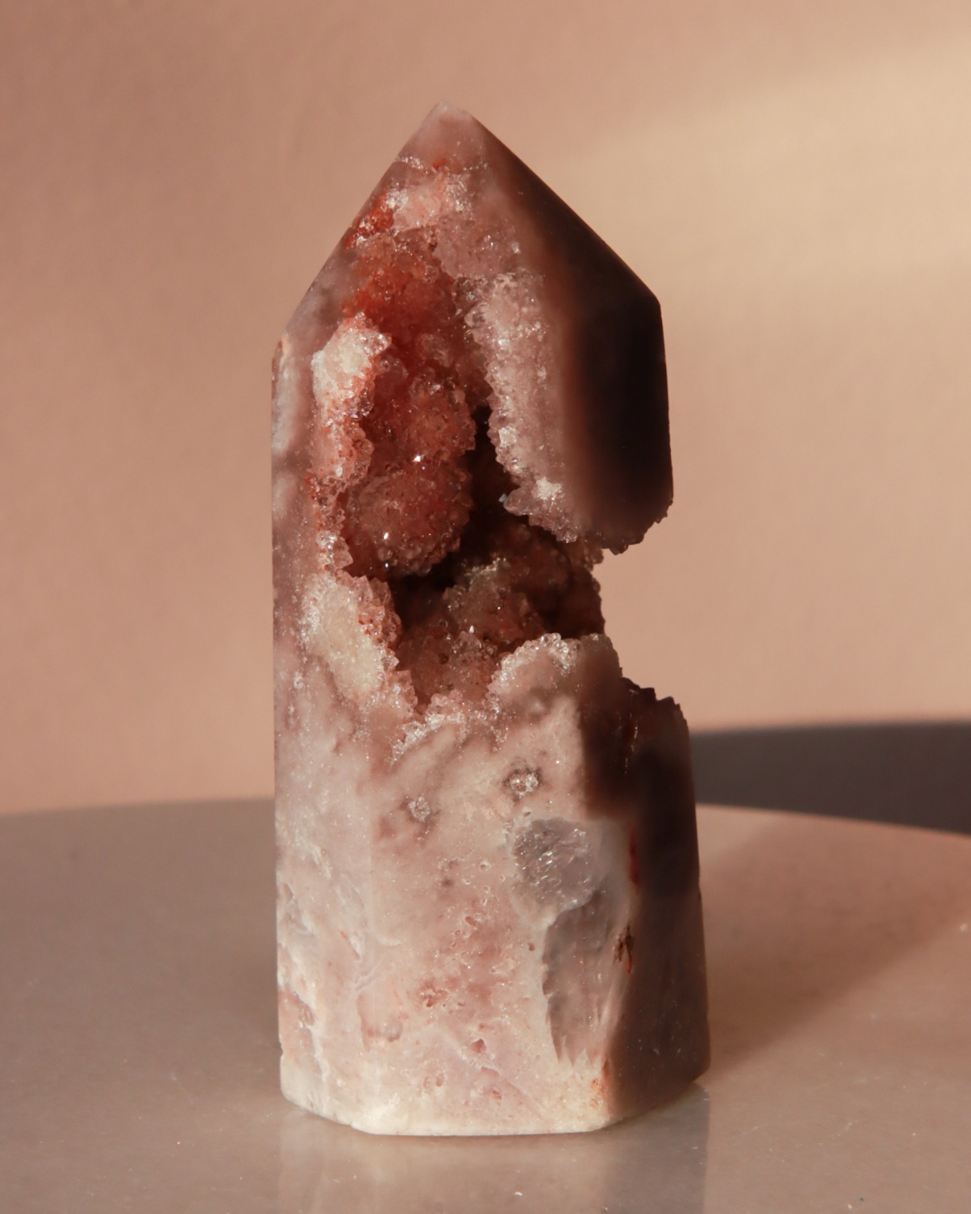 roze amethist toren edelsteen