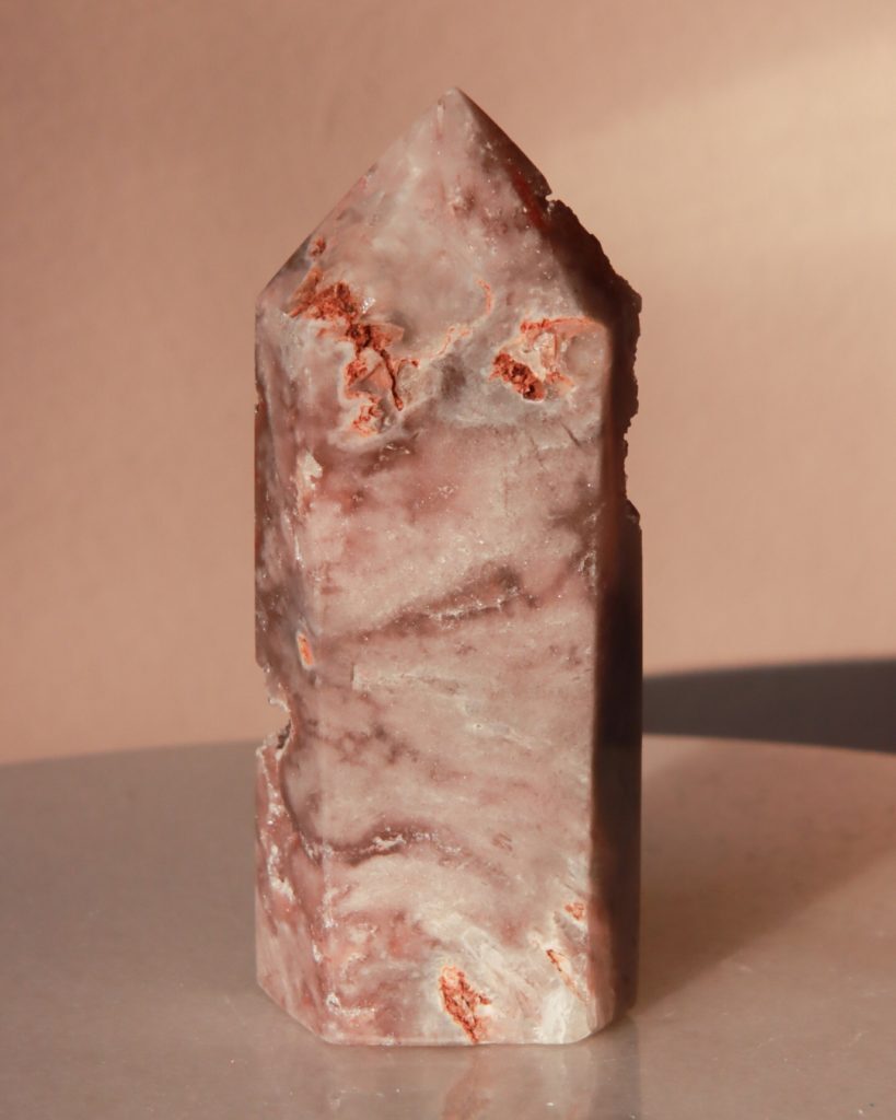 roze amethist toren edelsteen