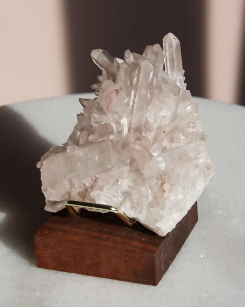 roze bergkristal cluster