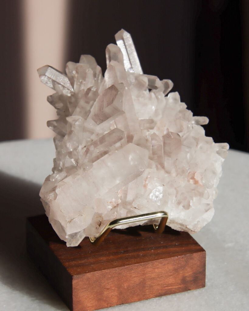 roze bergkristal cluster