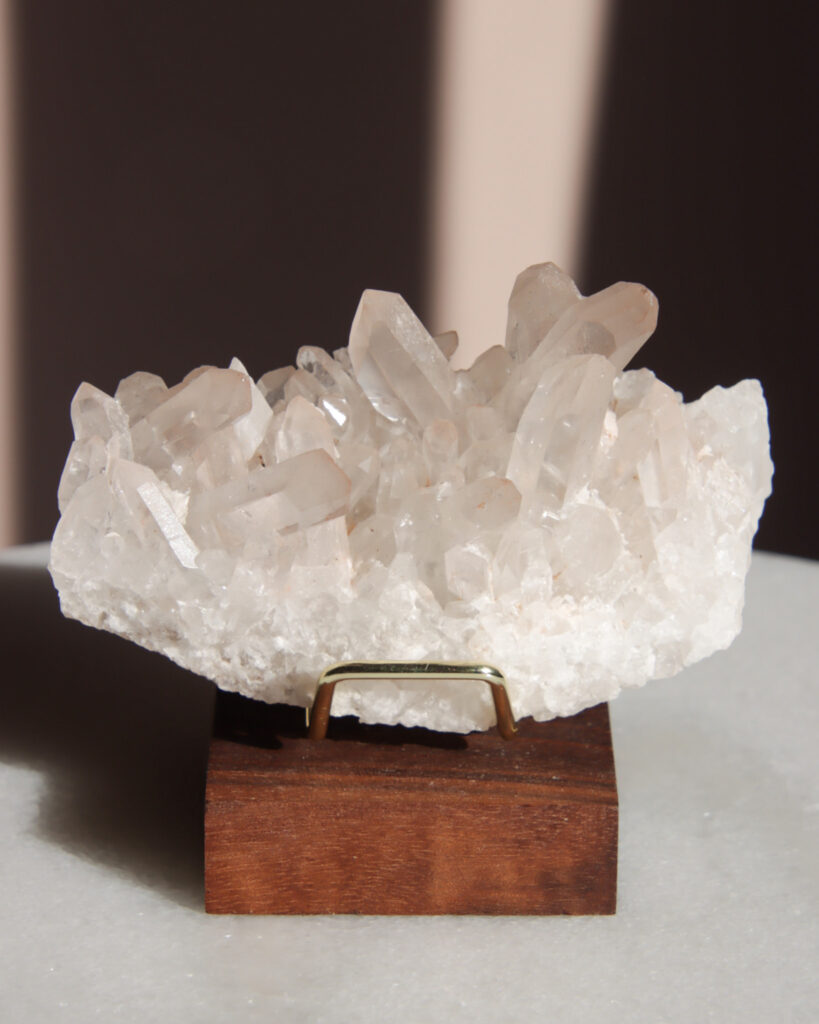 roze bergkristal cluster