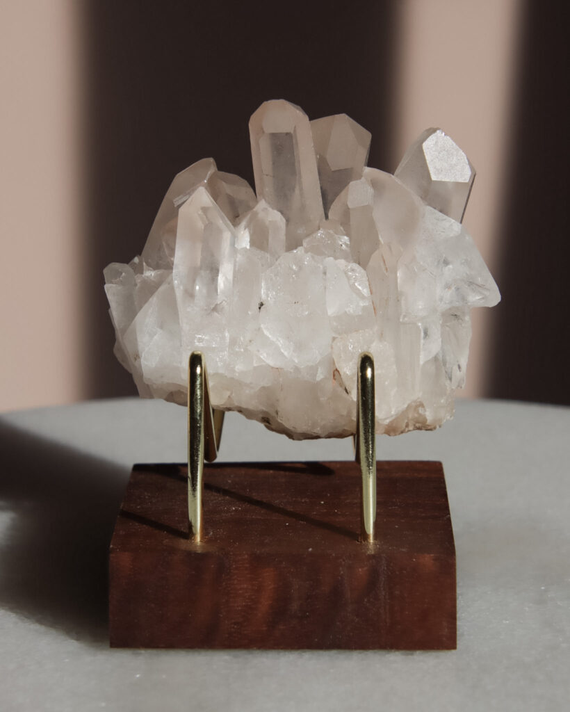 roze bergkristal cluster